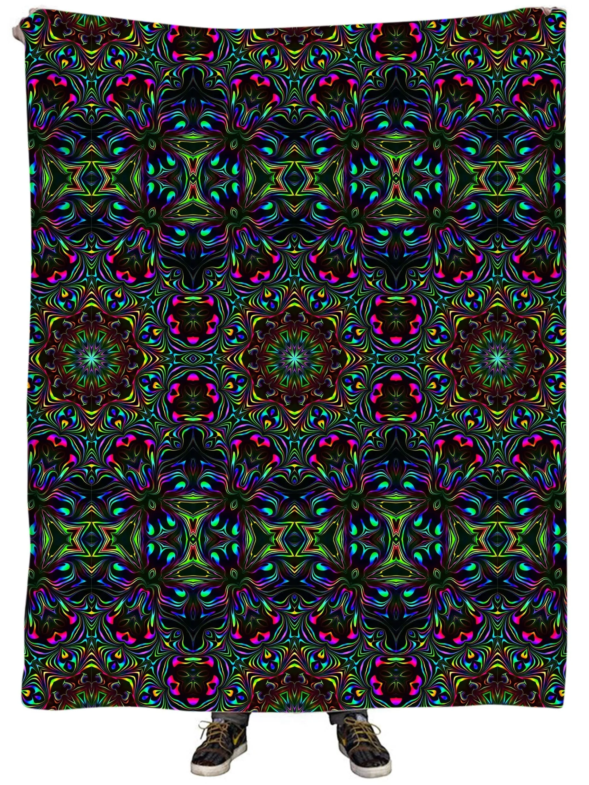 Kaleidoscope Eyes Plush Blanket