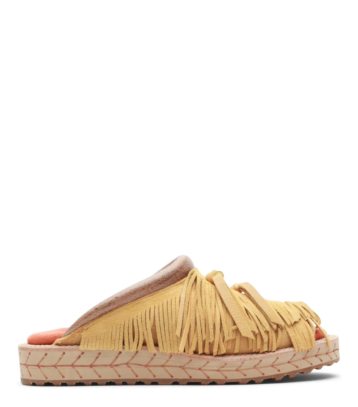 Kapital Deer Leather Pueblo Sabot Sandals Yellow