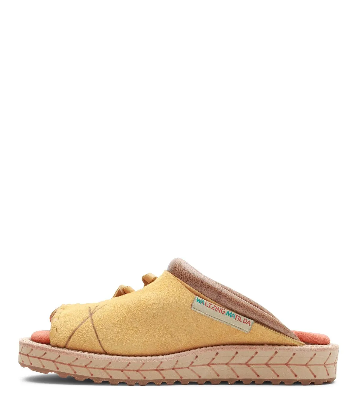 Kapital Deer Leather Pueblo Sabot Sandals Yellow