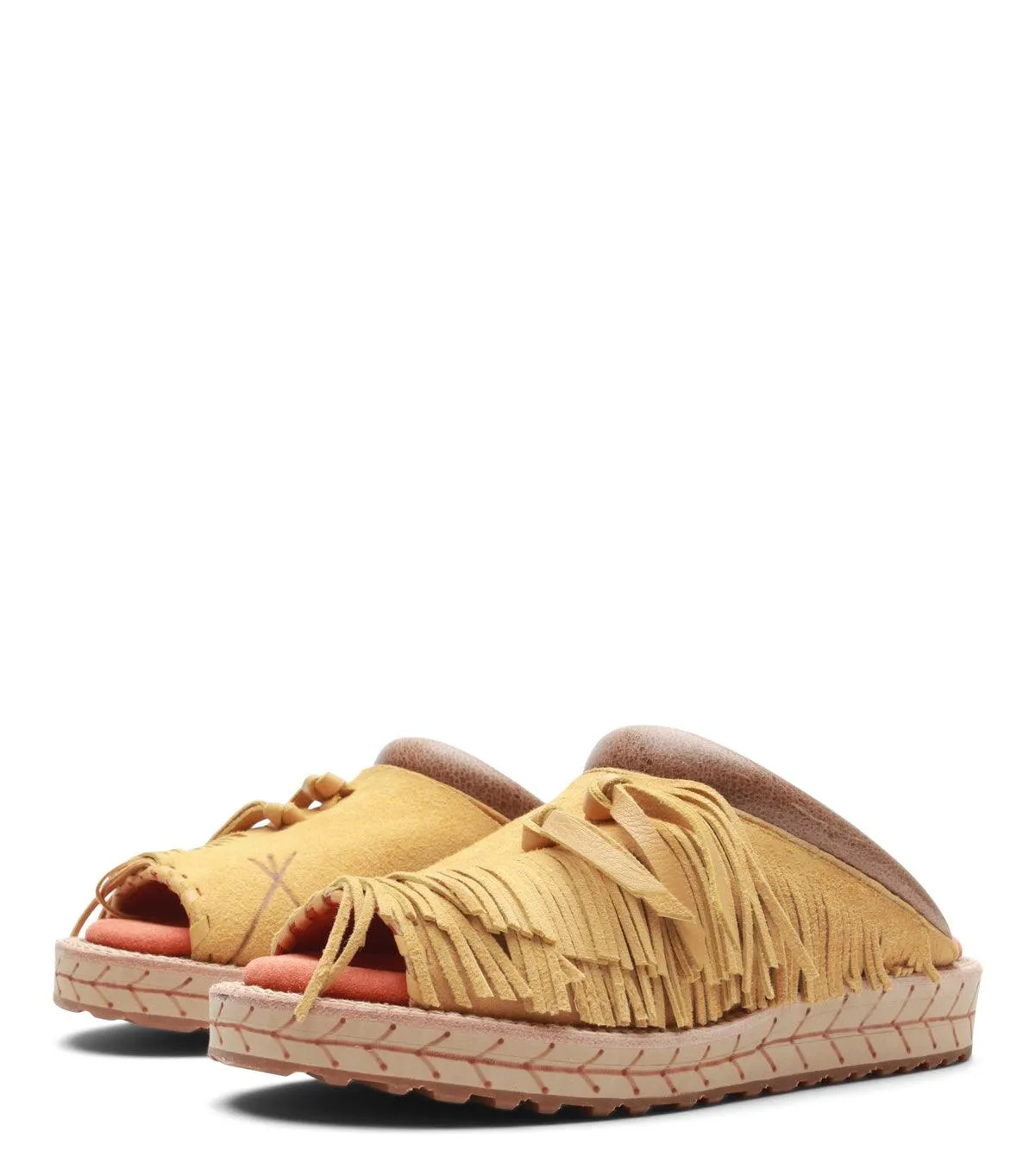 Kapital Deer Leather Pueblo Sabot Sandals Yellow