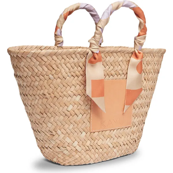 Kayu Women's Clementine Woven Seagrass Tote, Multicolors