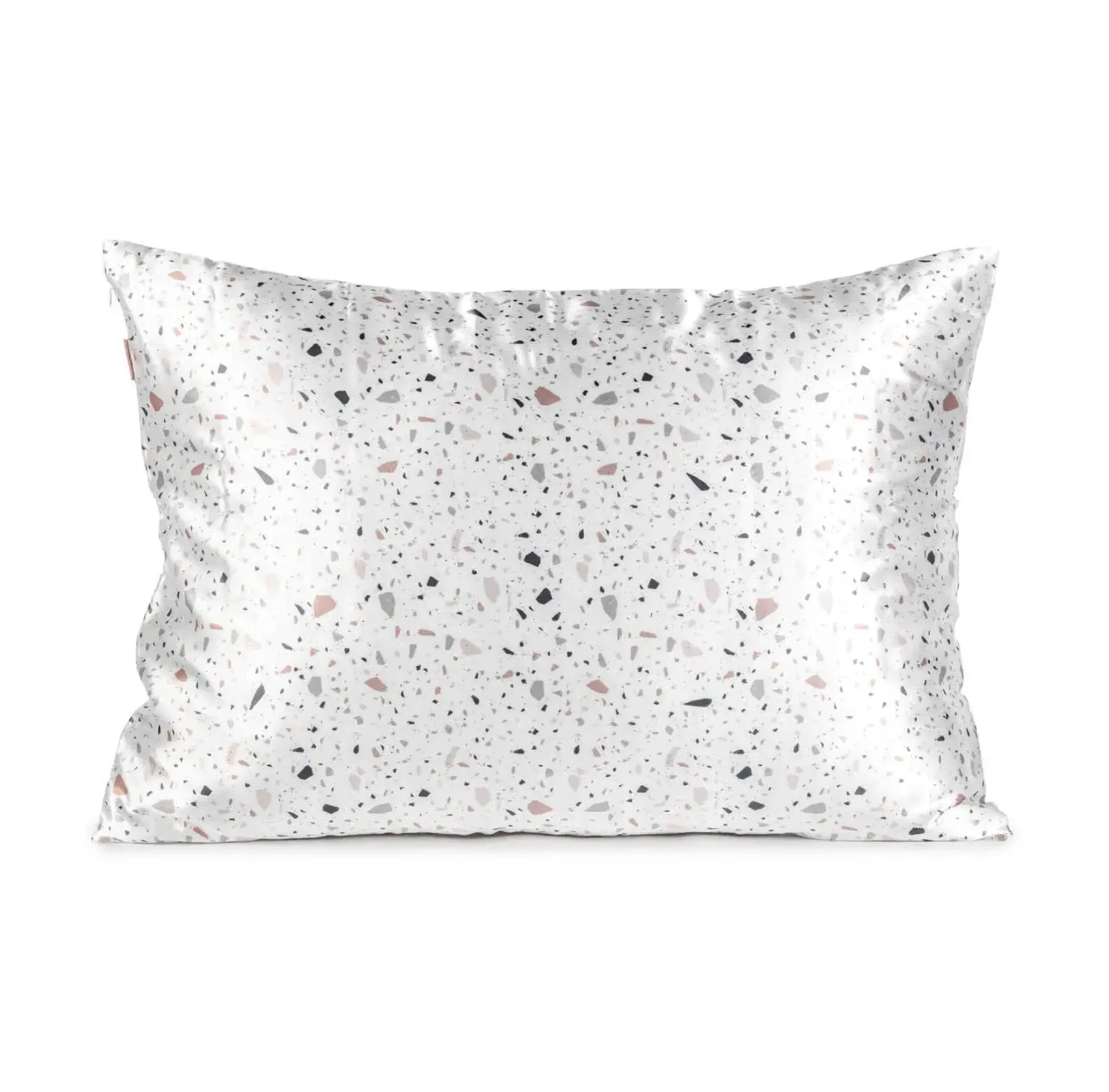 KITSCH Satin Pillowcase - White Terrazzo