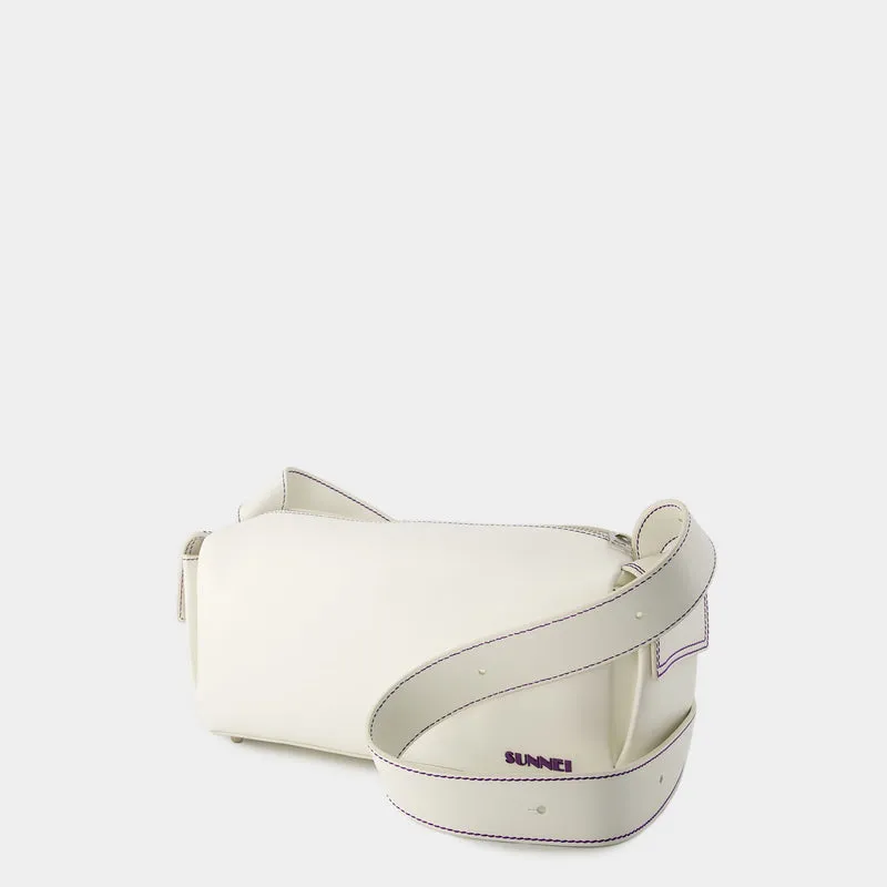 Labauletto Crossbody - Sunnei - Leather - White