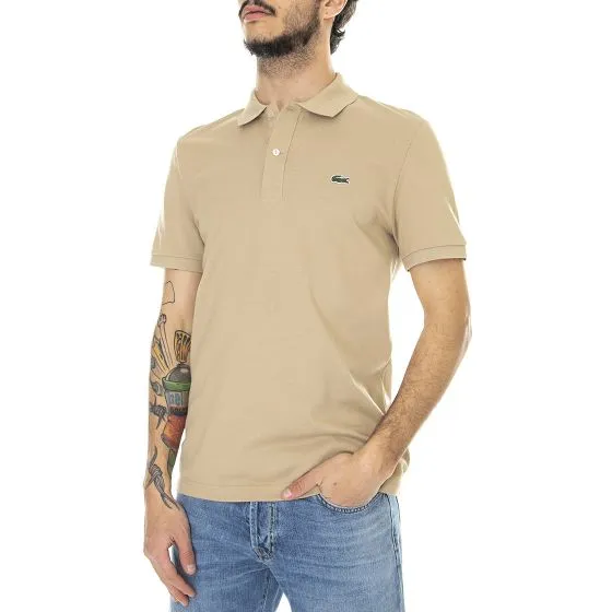 Lacoste Mens 02S Beige Polo Shirt