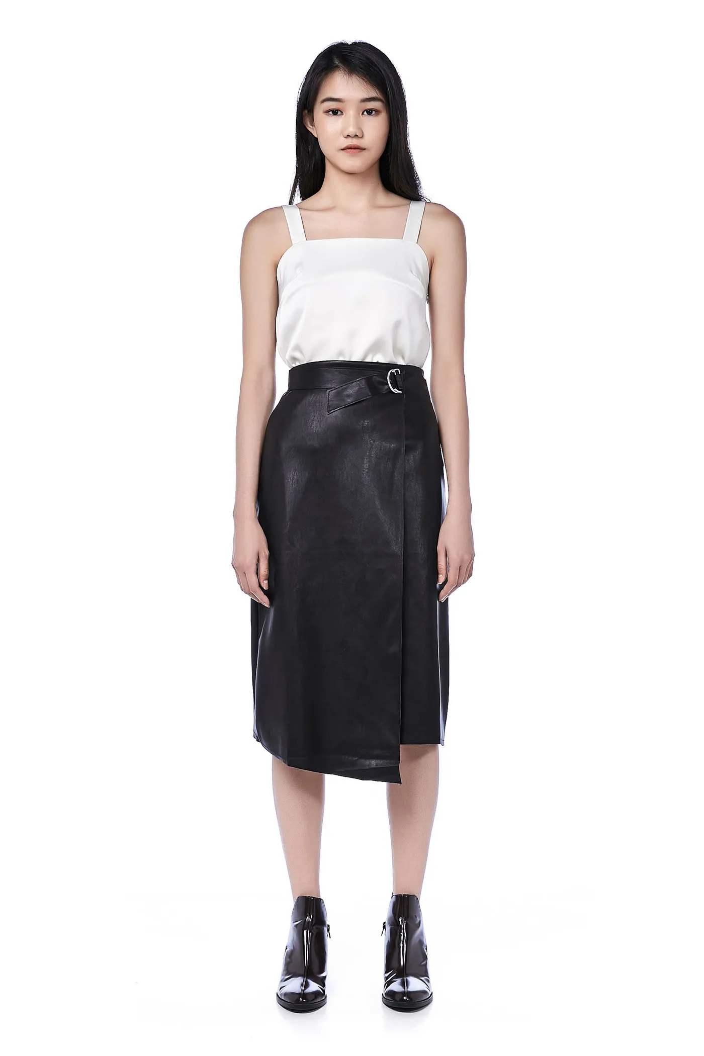 Leanor Asymmetrical Belted Skirt