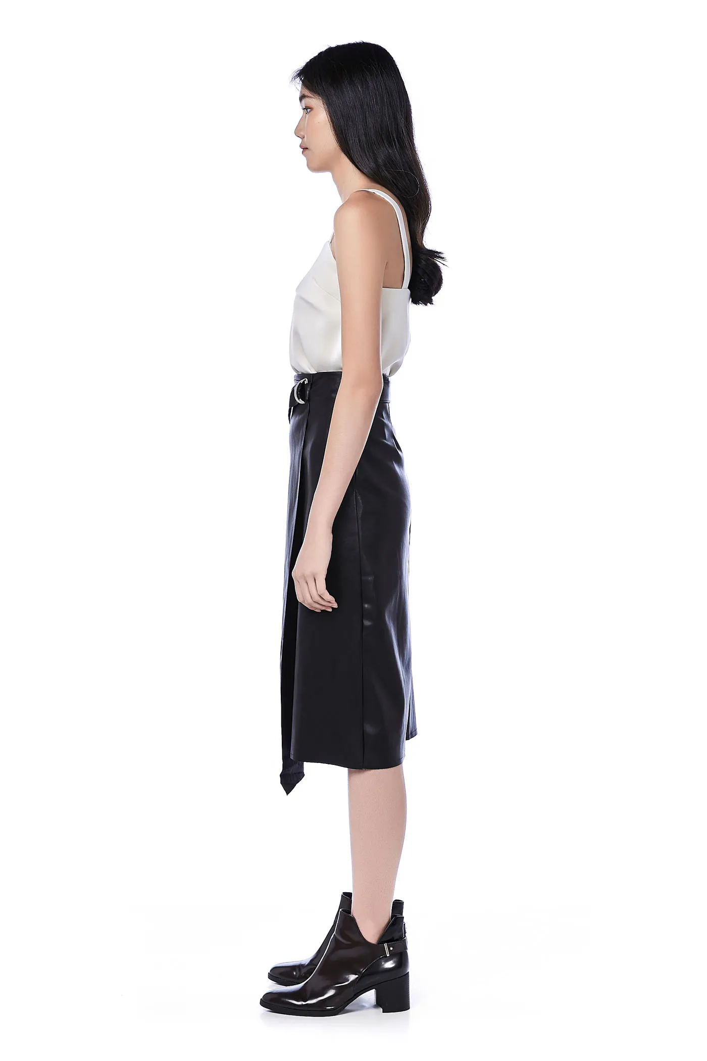 Leanor Asymmetrical Belted Skirt