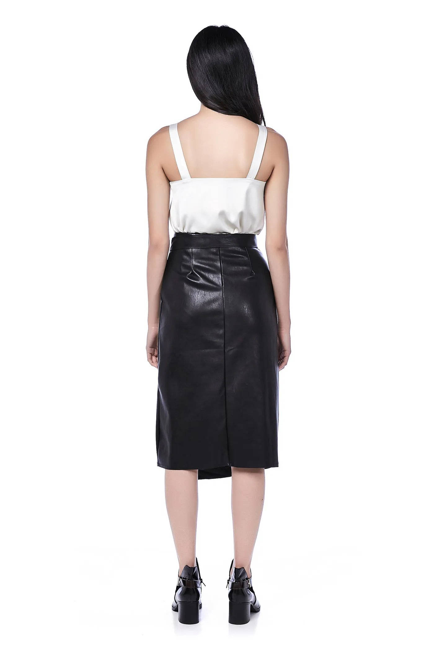 Leanor Asymmetrical Belted Skirt