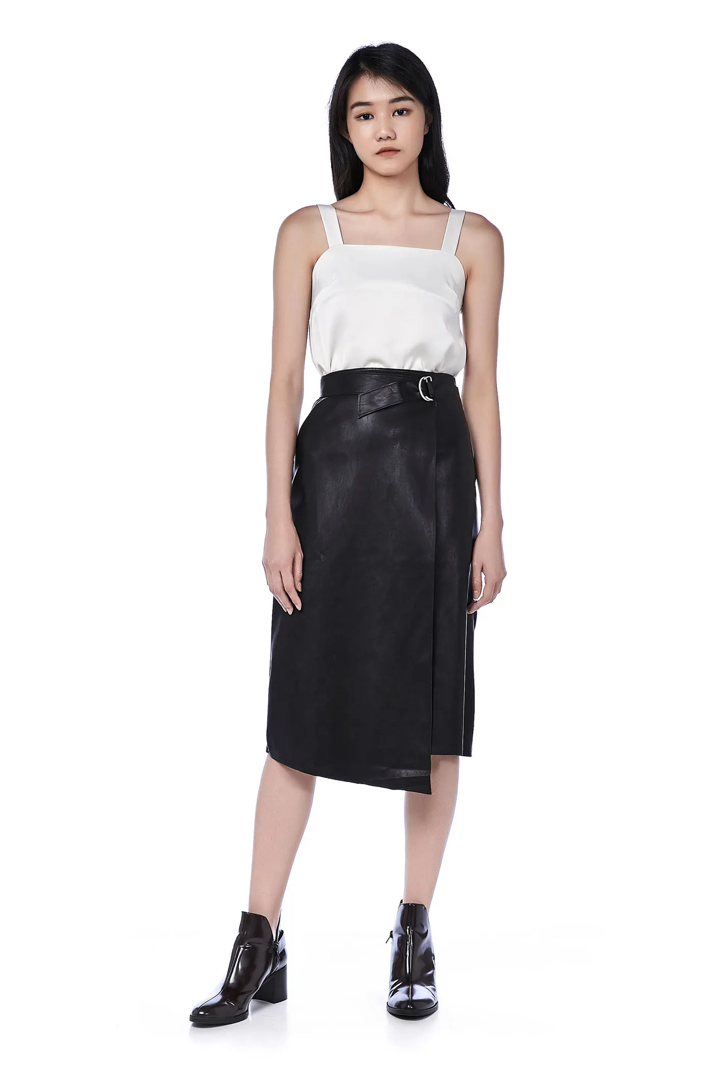 Leanor Asymmetrical Belted Skirt