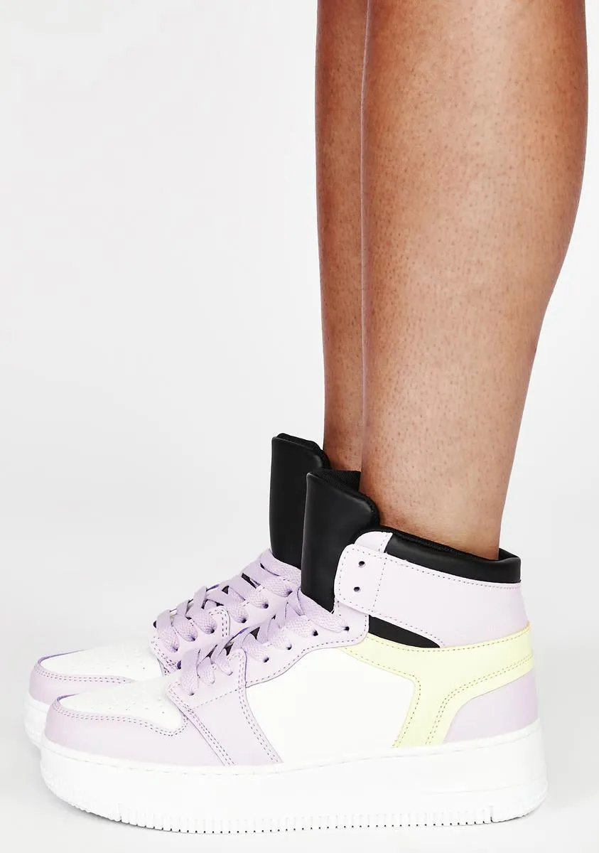 Lilac Starting Line Sneakers-