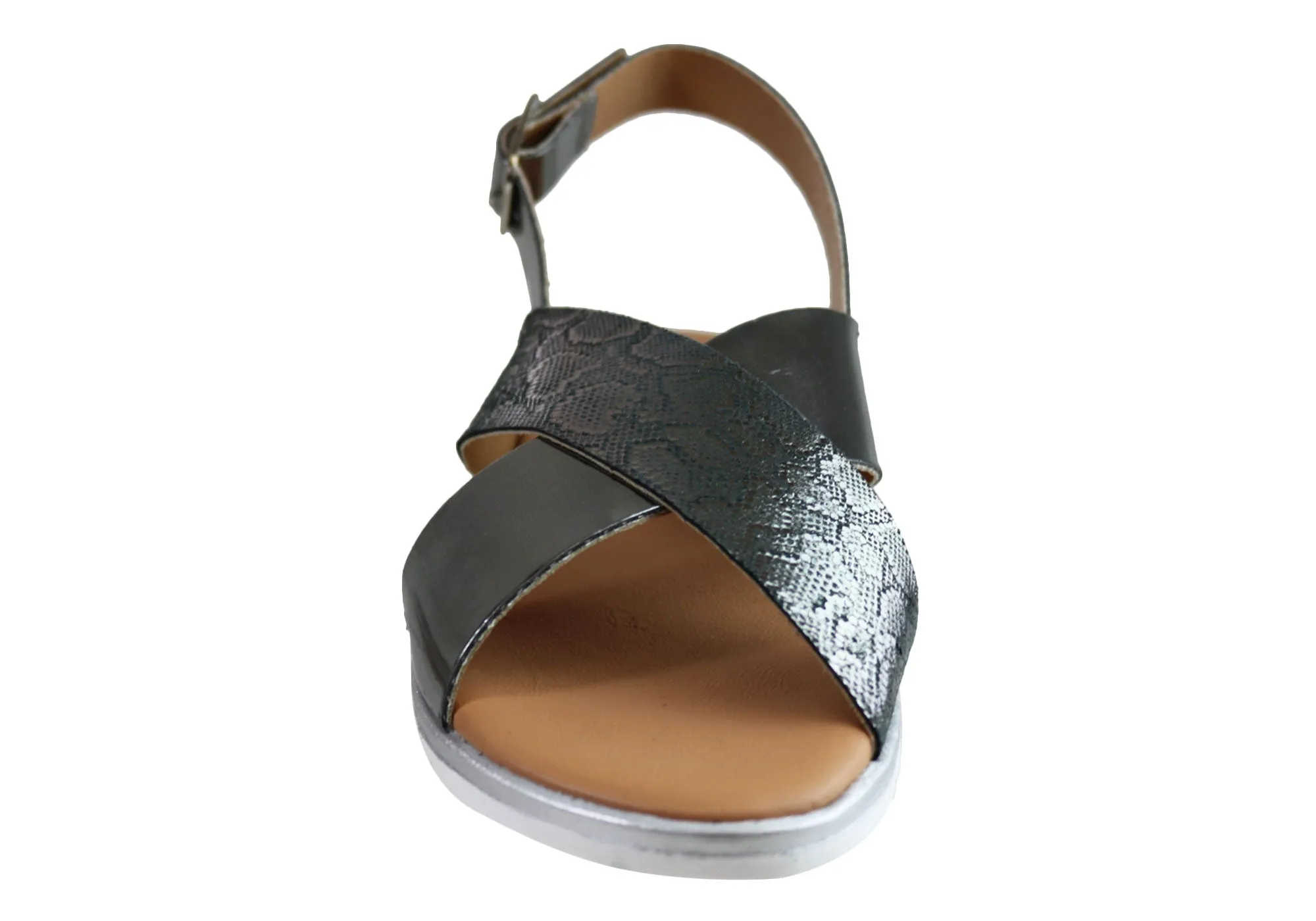 Lola Canales Gara Womens Comfortable Leather Sandals Made In Spain