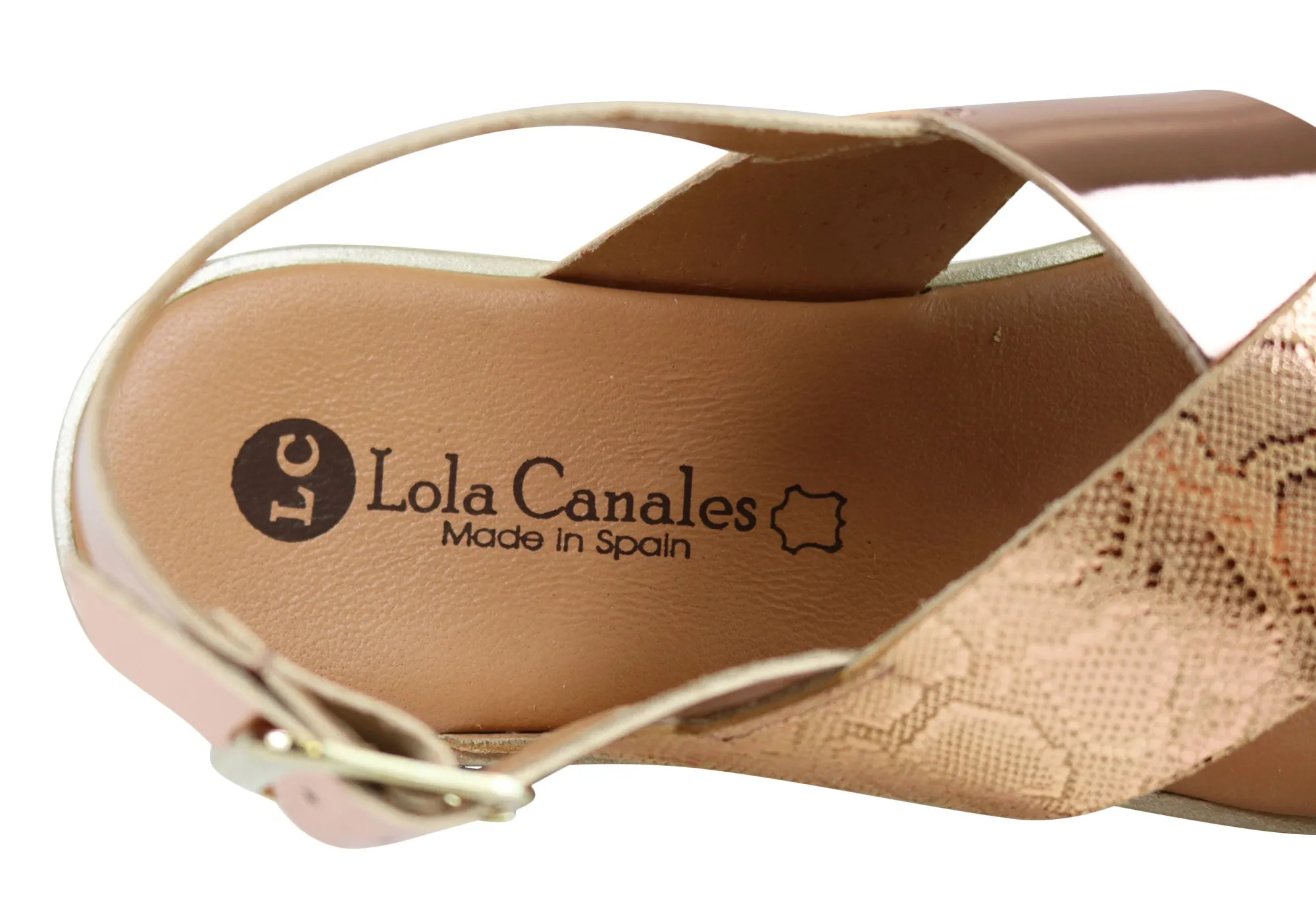 Lola Canales Gara Womens Comfortable Leather Sandals Made In Spain