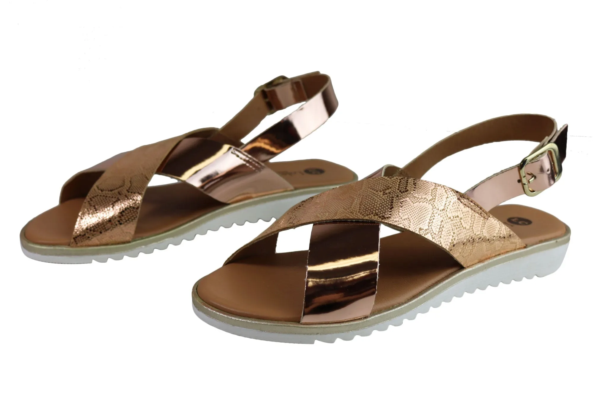 Lola Canales Gara Womens Comfortable Leather Sandals Made In Spain