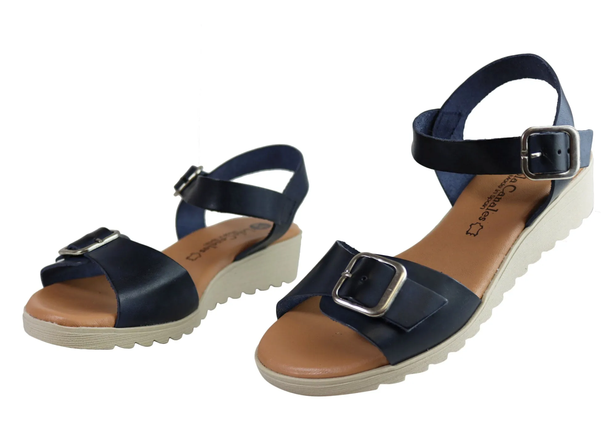 Lola Canales Koz Womens Comfortable Soft Leather Sandals Made In Spain