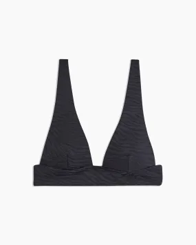 Mallory Bikini Top | Black Zebra