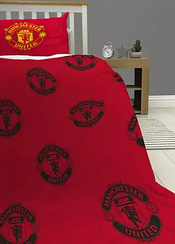 Manchester United FC Classic Sherpa Back Fleece Blanket | Kaleidoscope