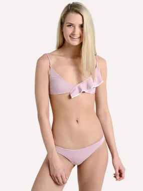     MARYSIA  Women's Newport Piping Ruffle Bikini Top    