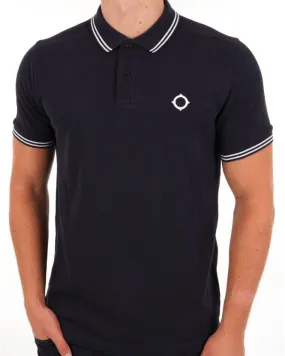 Ma.strum Double Tipped Polo Ink Navy