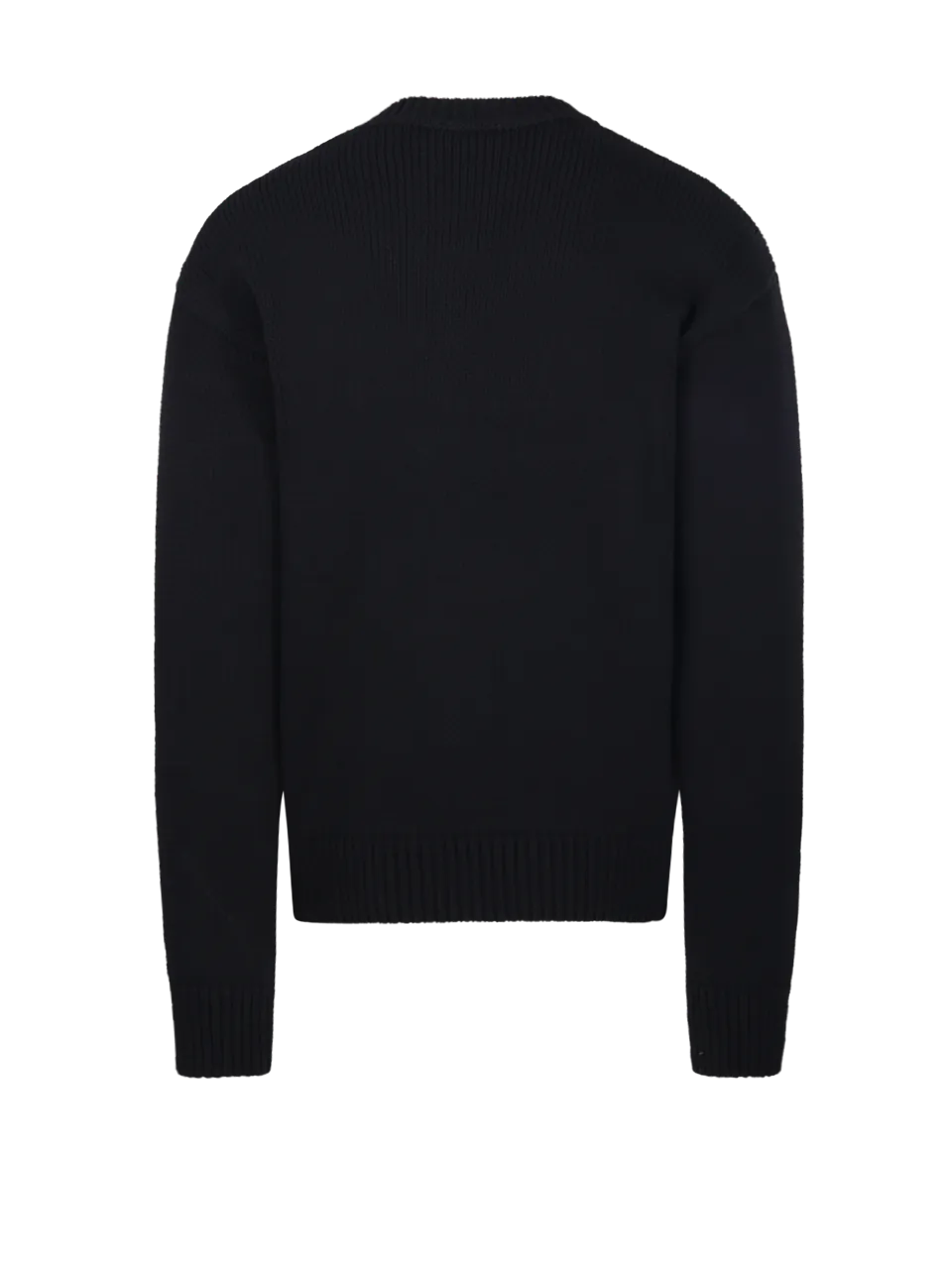 MEN OFF-WHITE BLACK COTTON PULLOVER WITH LOGO