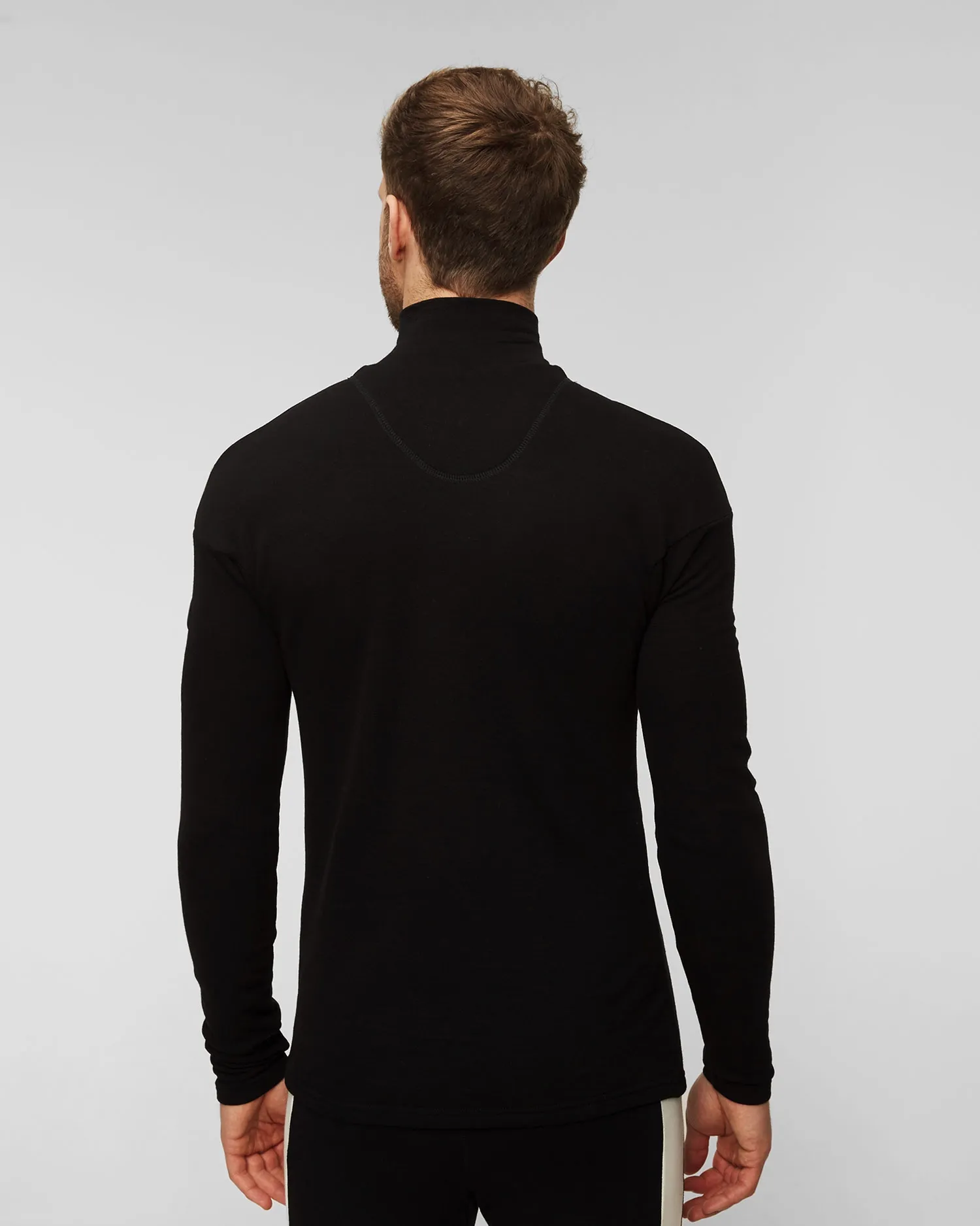 Men's black turtleneck with zip We Norwegians Voss 1662-99