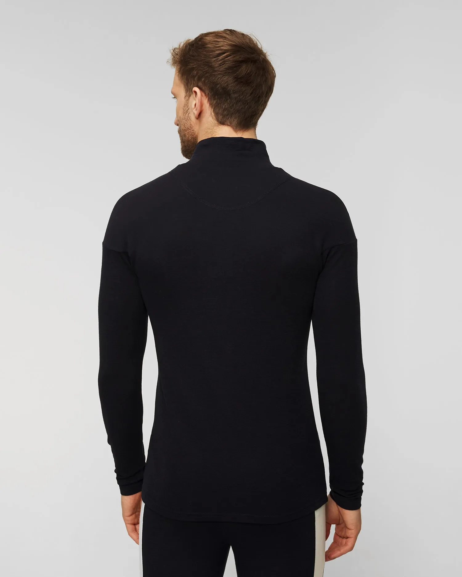 Men's navy blue zip-up turtleneck We Norwegians Voss 1662-19