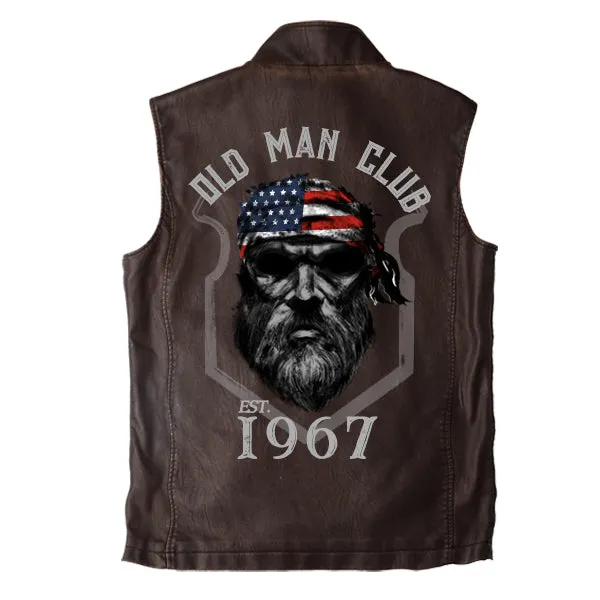 MEN'S 1967 OLD MAN CLUB VINTAGE DOUBLE COLLAR VEST