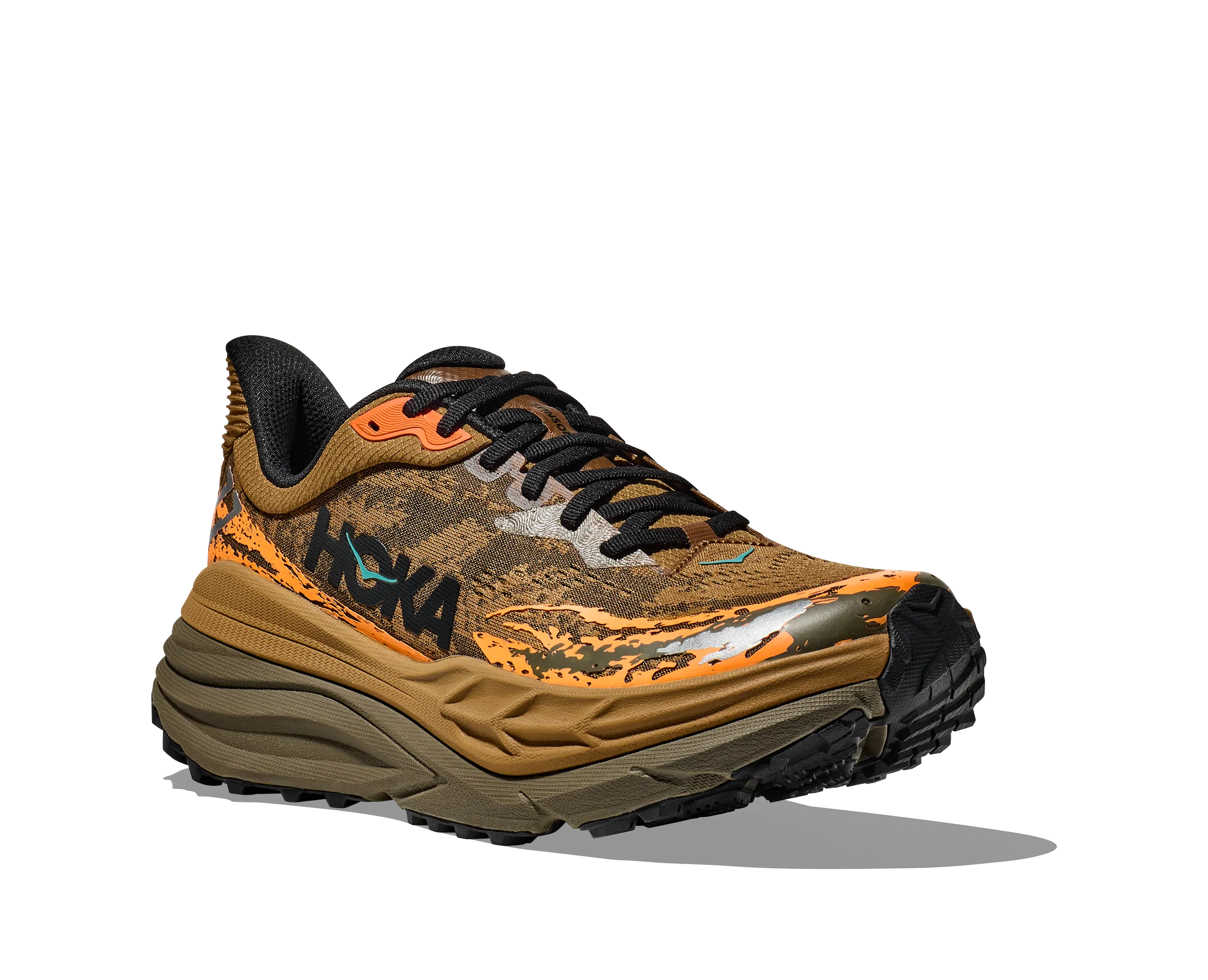 Men's Hoka Stinson 7 Color: Honey/ Antique Olive