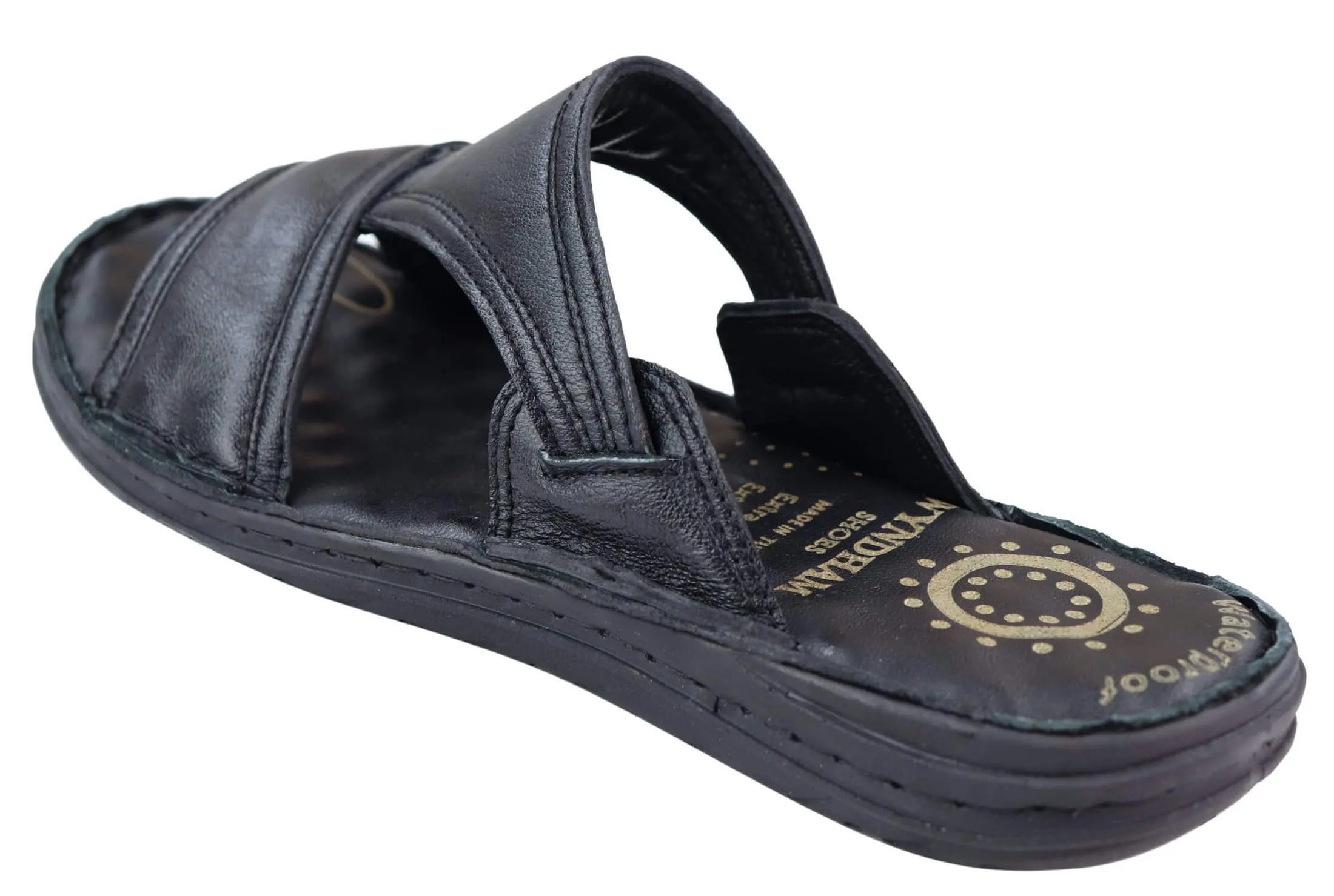 Mens Nappa Leather Slip On Sandals