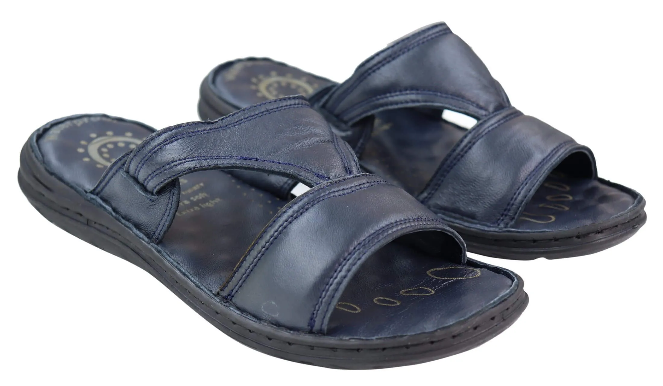 Mens Nappa Leather Slip On Sandals