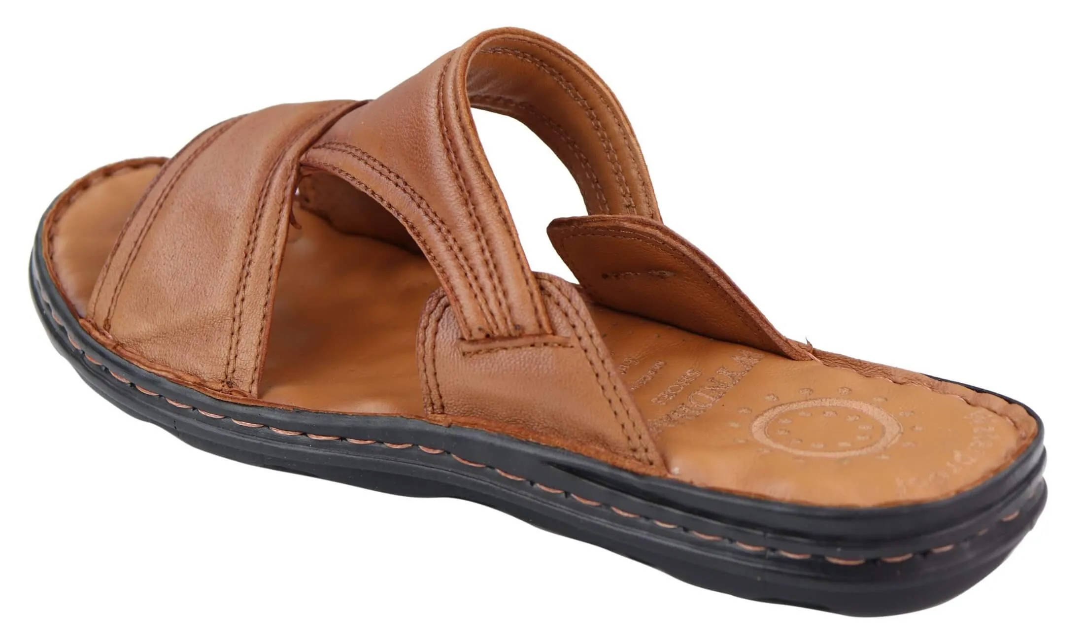 Mens Nappa Leather Slip On Sandals