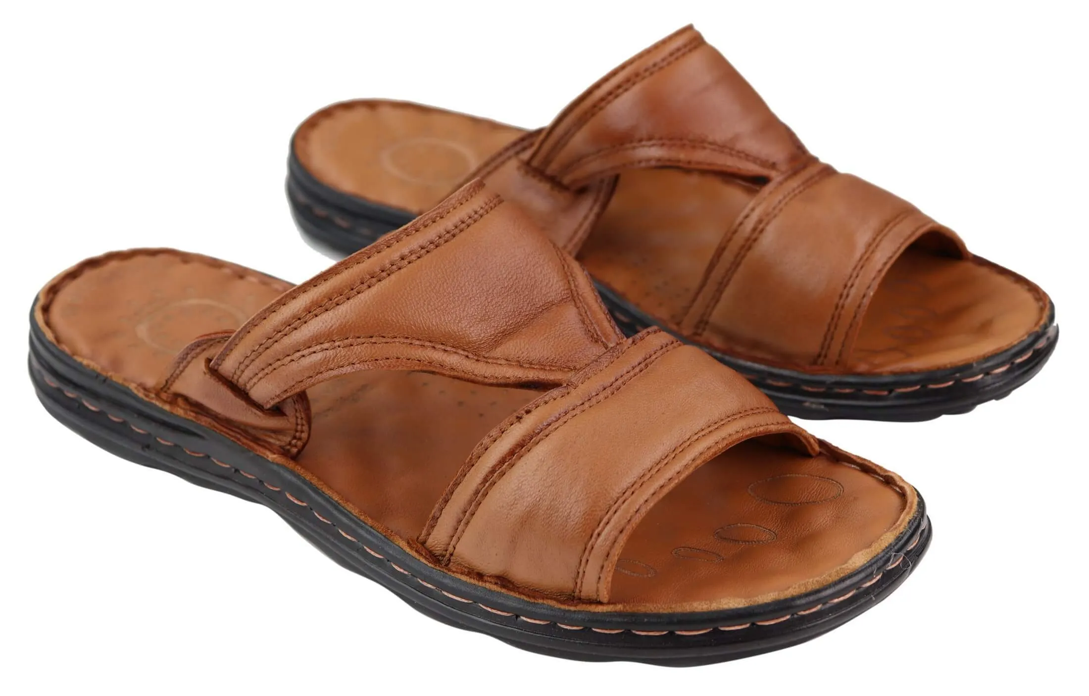 Mens Nappa Leather Slip On Sandals