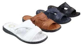 Mens Nappa Leather Slip On Sandals