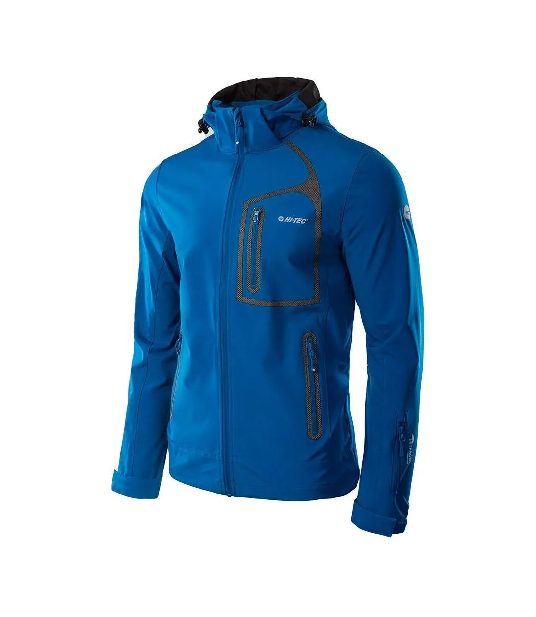 Mens nils soft shell jacket classic blue/anthracite Hi-Tec