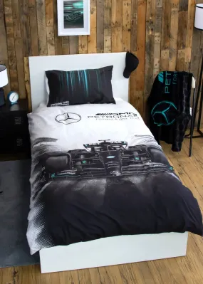 Mercedes Digital Skyline Reversible Duvet Cover Set