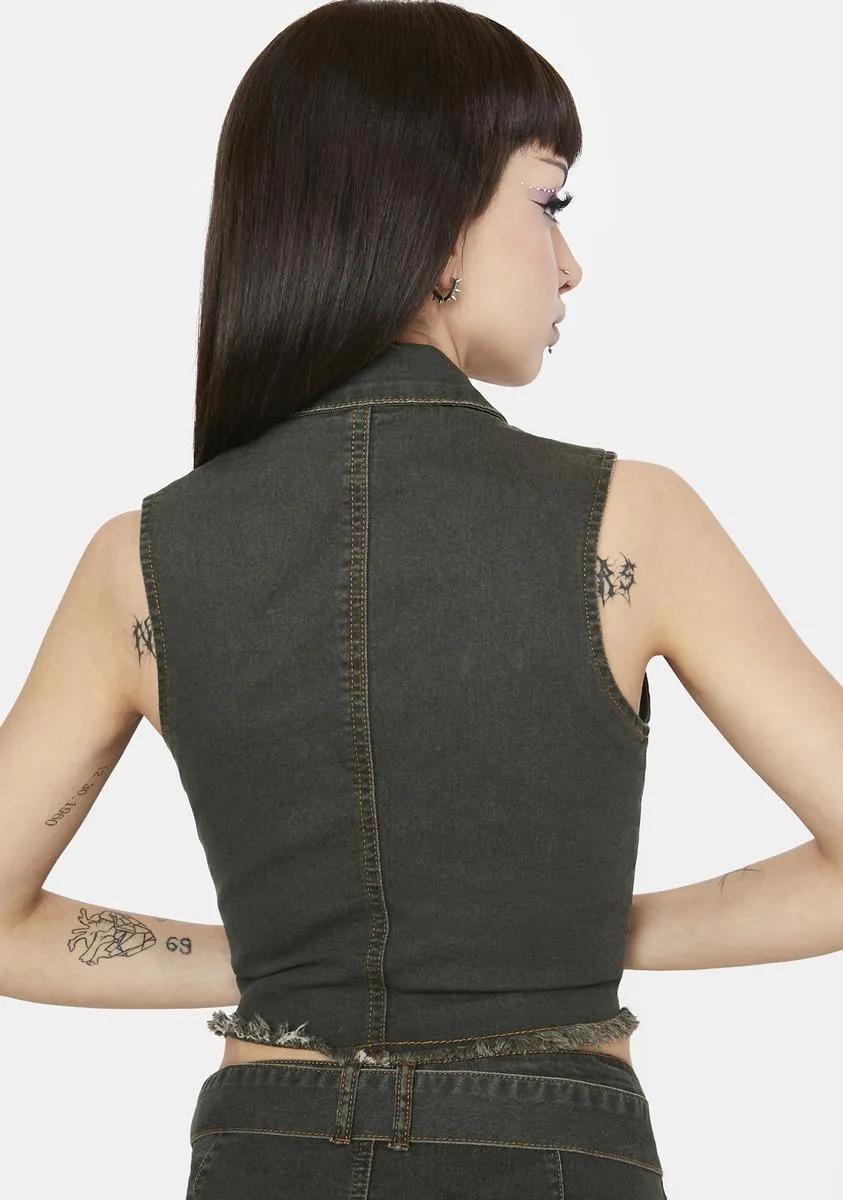 Mercury Rising Denim Vest-