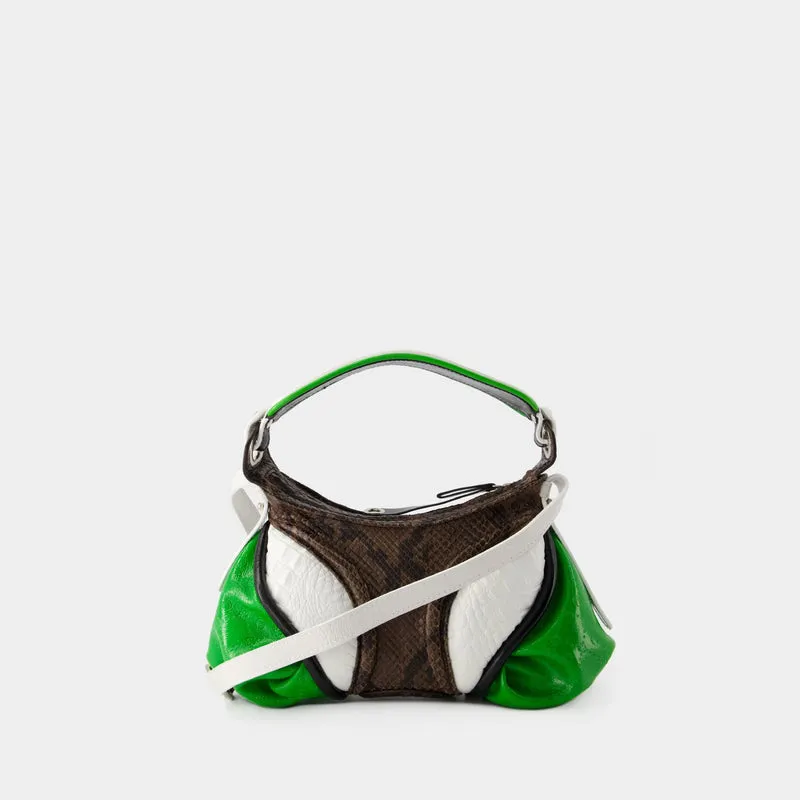 Mini Futura Crossbody - Marine Serre - Leather - Black/Green