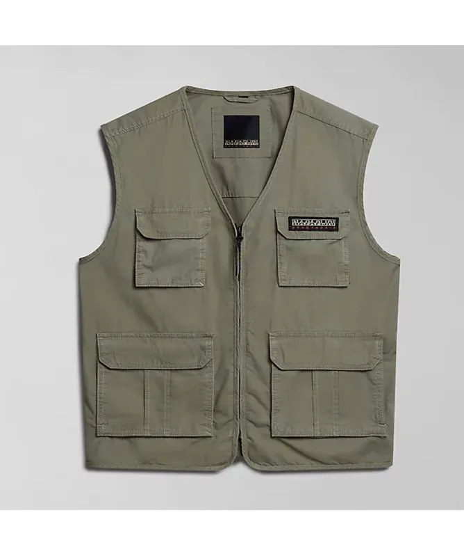 Napapijri Colden Men's Vest | Green - NP0A4HPHGAE1