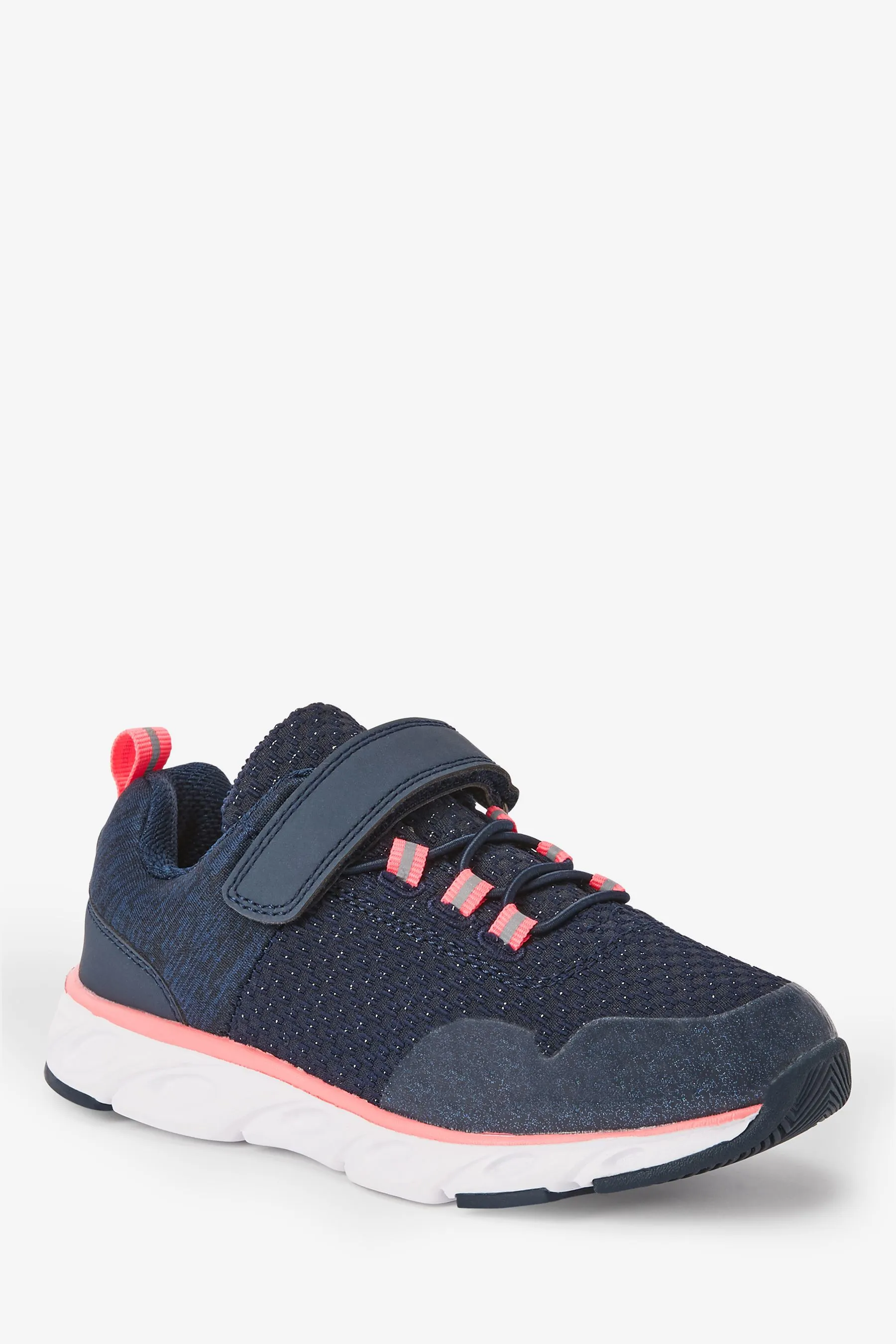 Navy Blue/Pink Runner Trainers