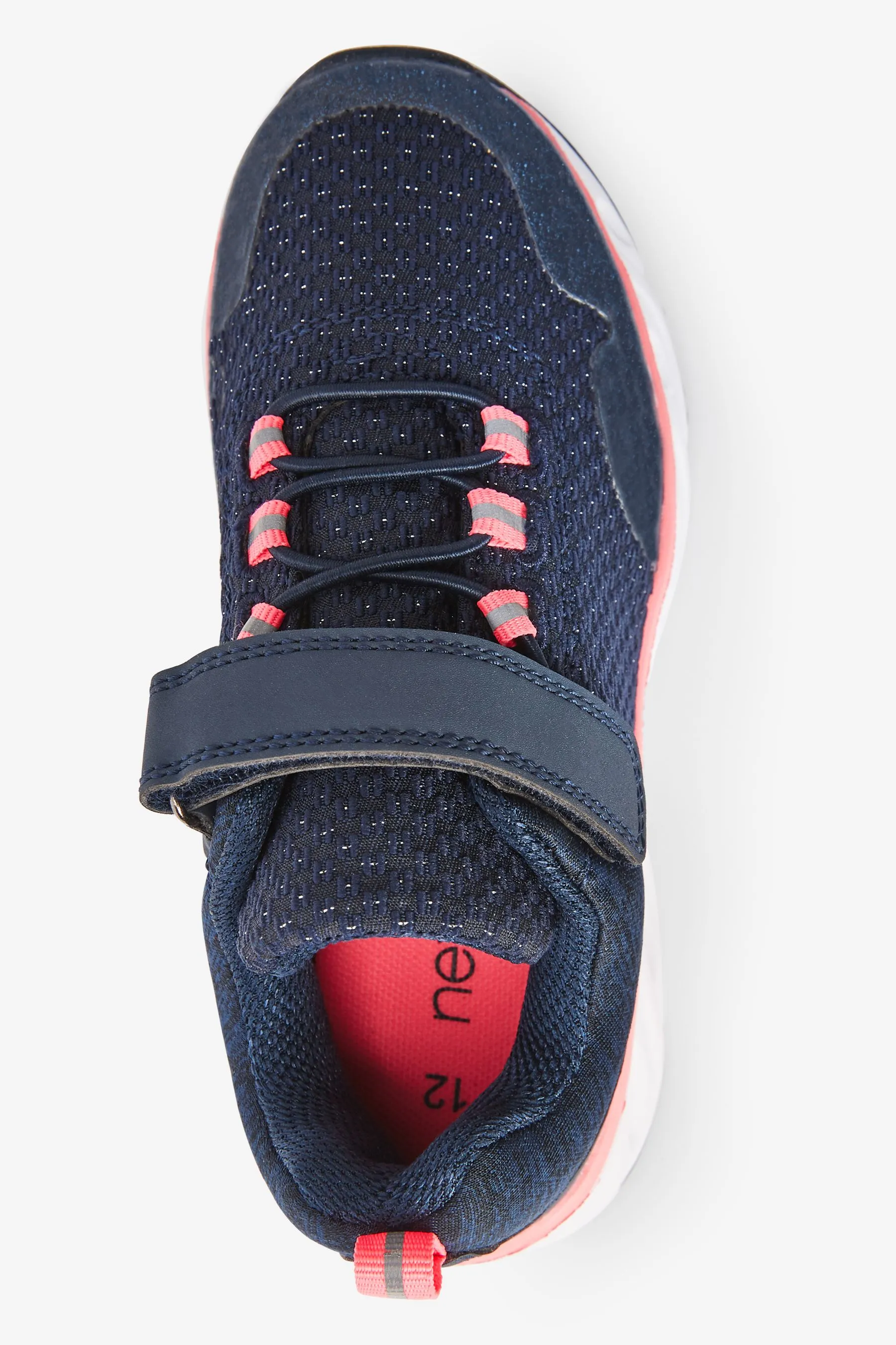 Navy Blue/Pink Runner Trainers