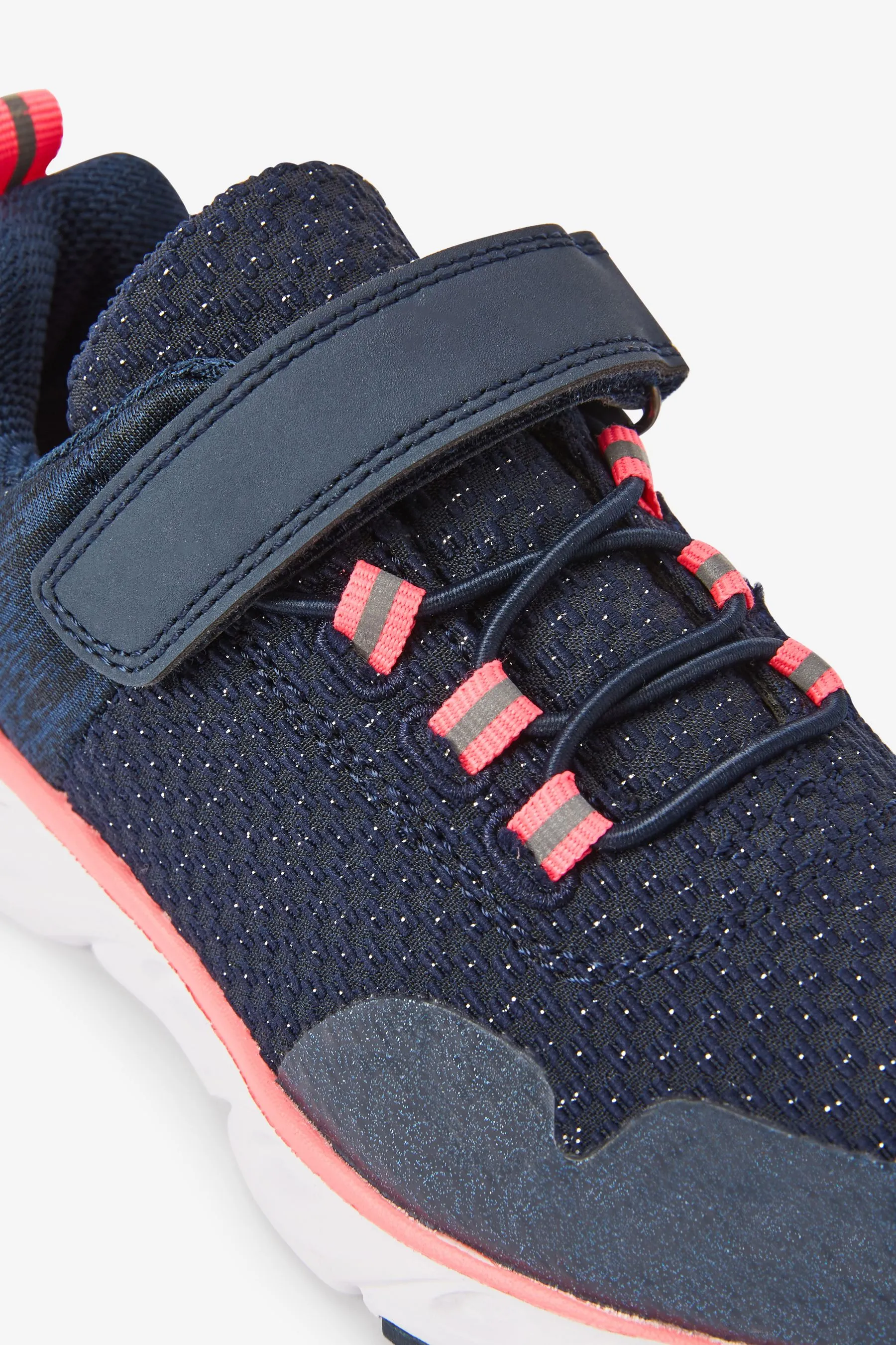 Navy Blue/Pink Runner Trainers