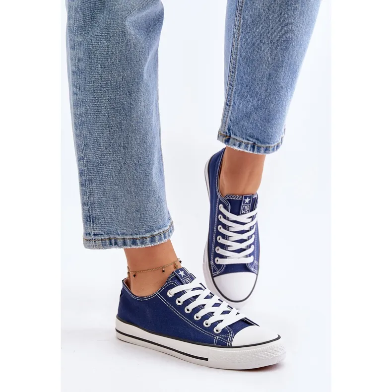 NEWS Women's Classic Navy Blue Ecoma Sneakers