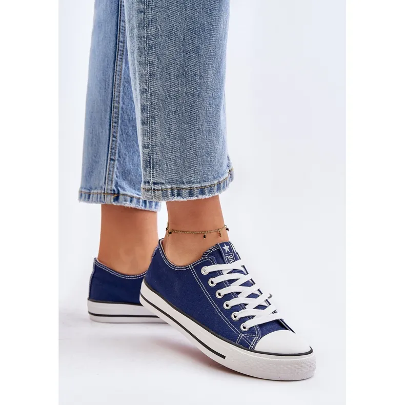 NEWS Women's Classic Navy Blue Ecoma Sneakers