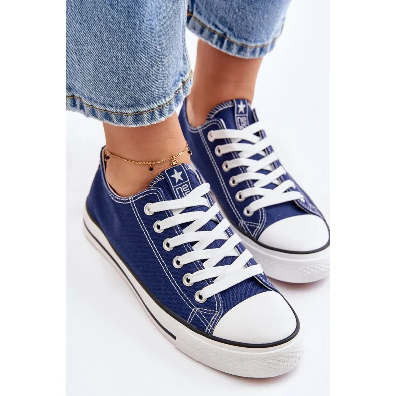 NEWS Women's Classic Navy Blue Ecoma Sneakers