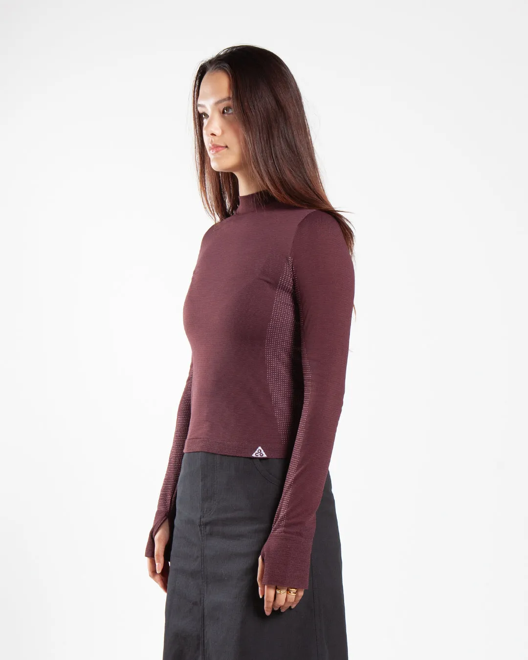 Nike ACG 'Delta River' Longsleeve Top Burgundy Crush