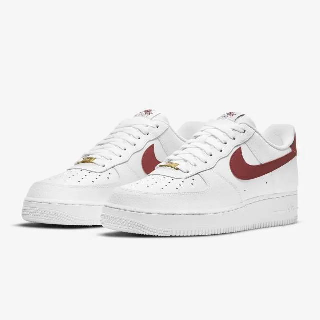 Nike Air Force 1 '07 (White Team Red/ Burgundy Red) Men ...