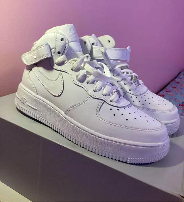 Nike Air Force 1 Mid GS Triple White