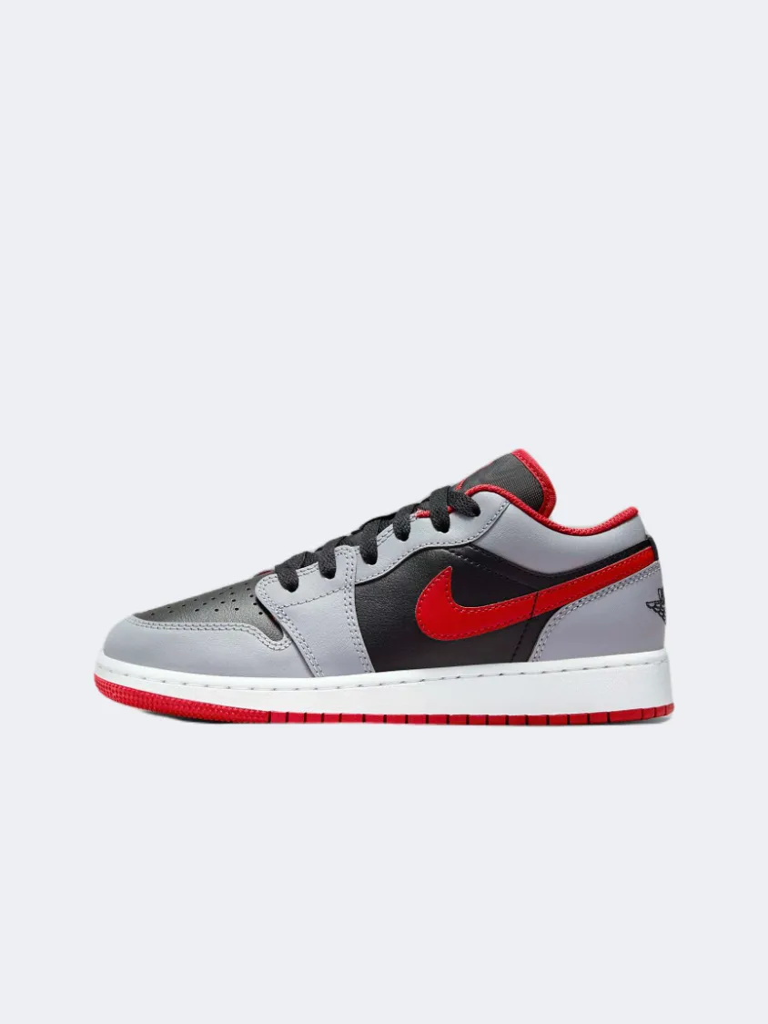 Nike Air Jordan 1 Gs-Boys Lifestyle Shoes Black/Red/Grey/White