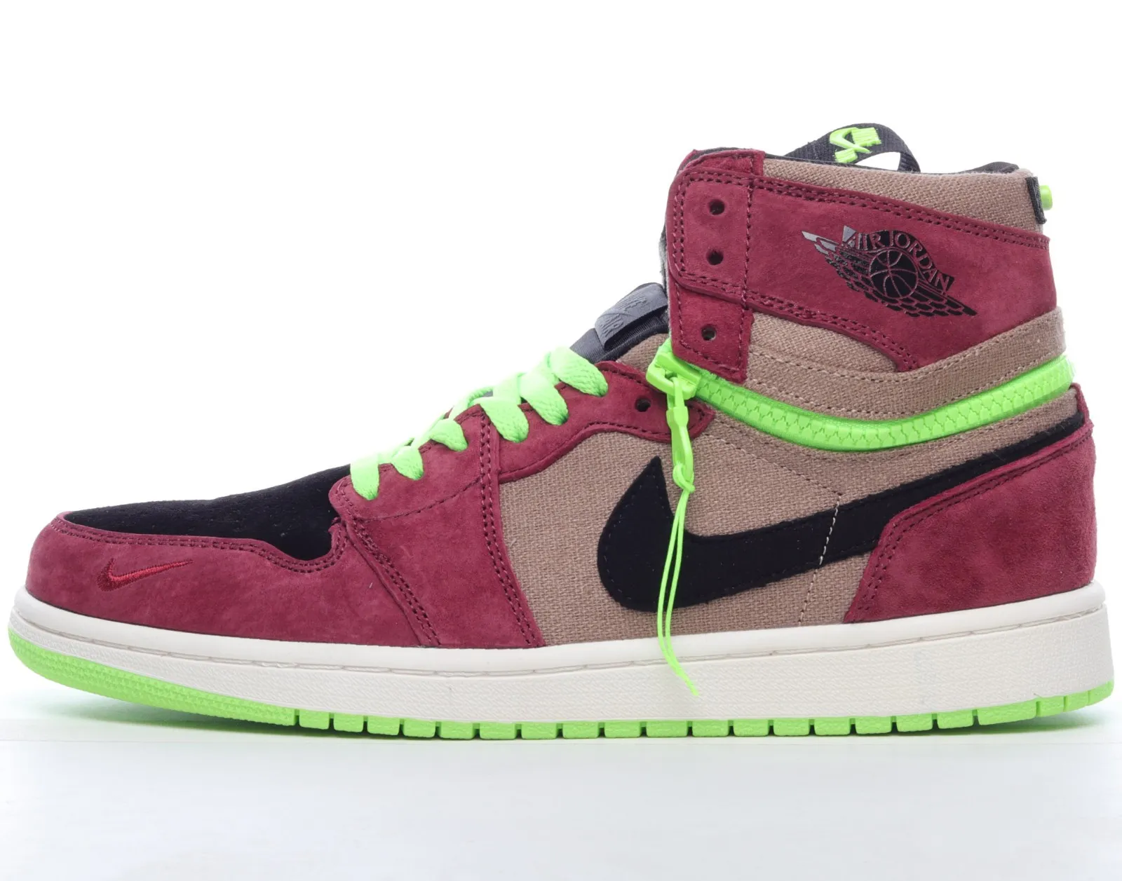 Nike Air Jordan 1 High Switch AJ1 Red Brown Green Black CW6576-600