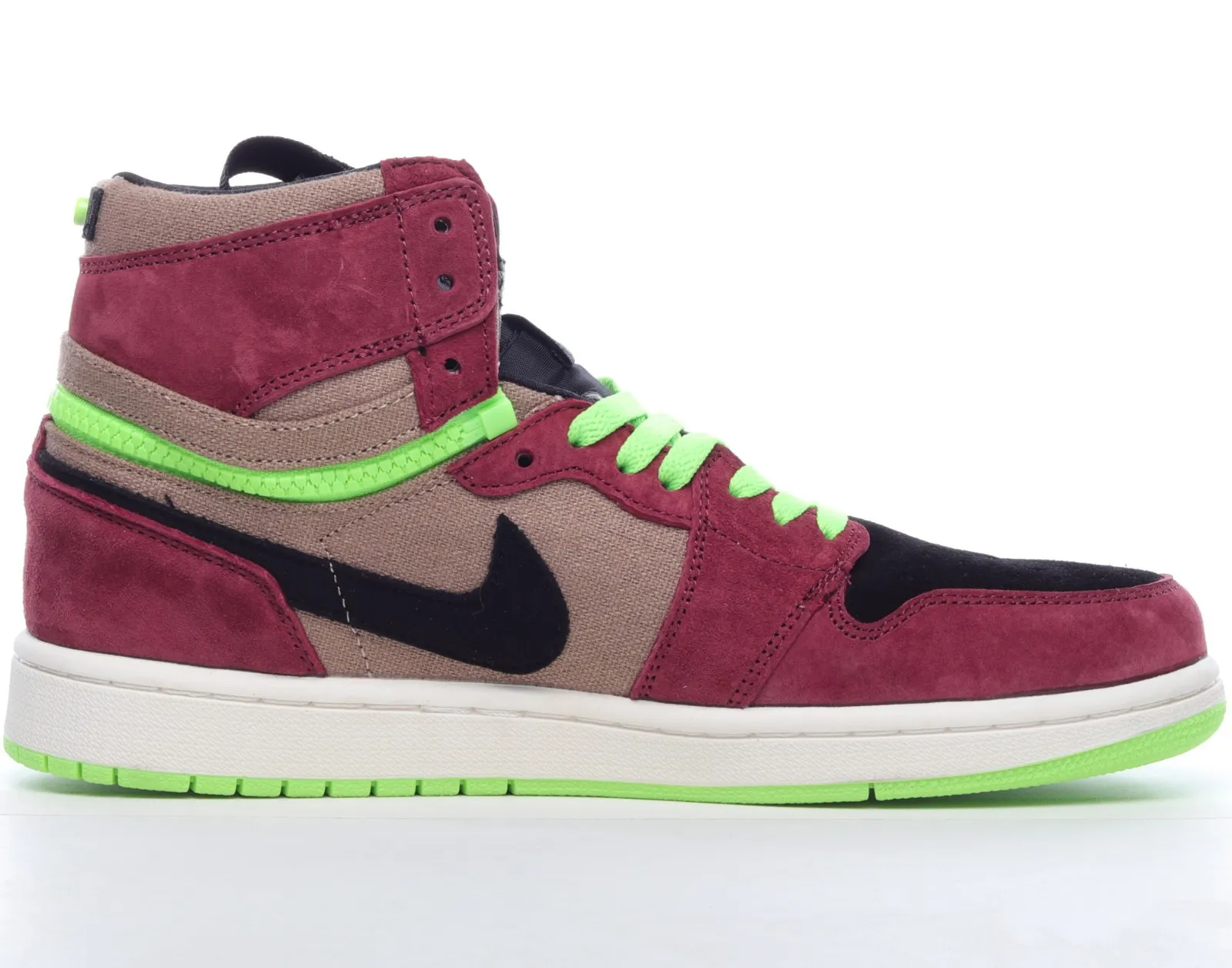 Nike Air Jordan 1 High Switch AJ1 Red Brown Green Black CW6576-600