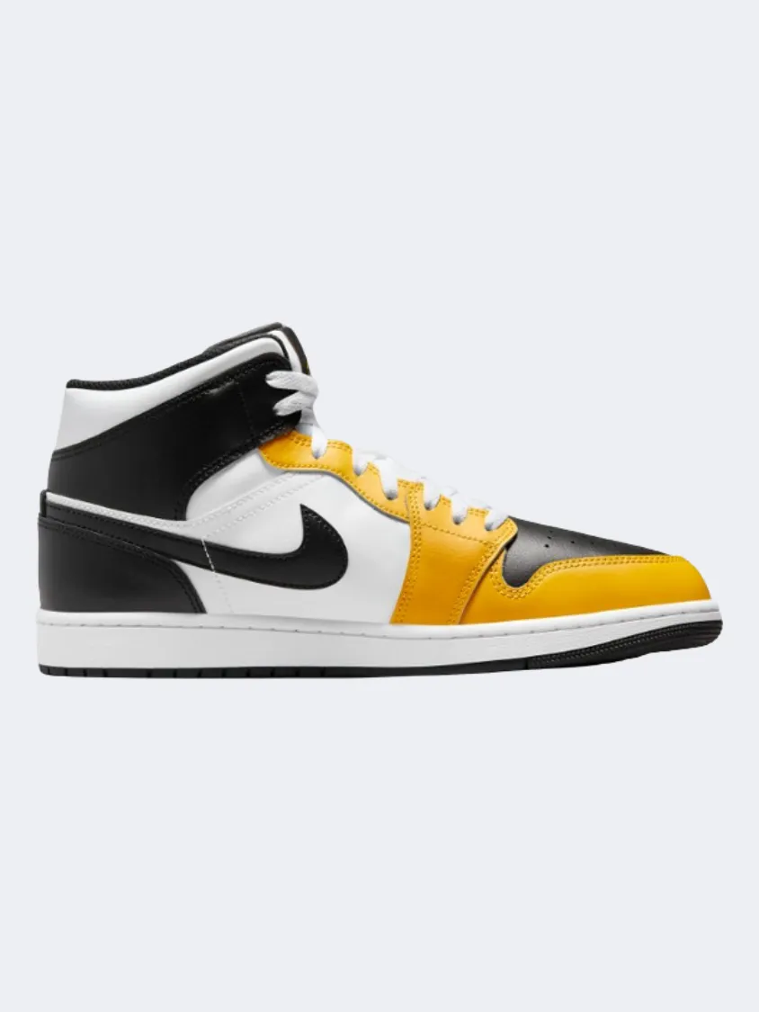 Nike Air Jordan 1 Men Lifestyle Shoes Yellow/White/Black