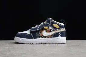 Nike Air Jordan 1 Mid ALT White Navy Metallic Gold CN8607-404